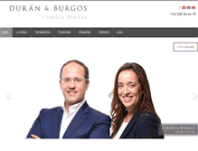 Tablet Screenshot of clinicaduranburgos.com